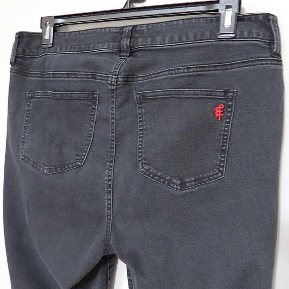 Molly & Isadora Leroy Black Wash Ankle Skinny Jeans Size 16W - Picture 6 of 15